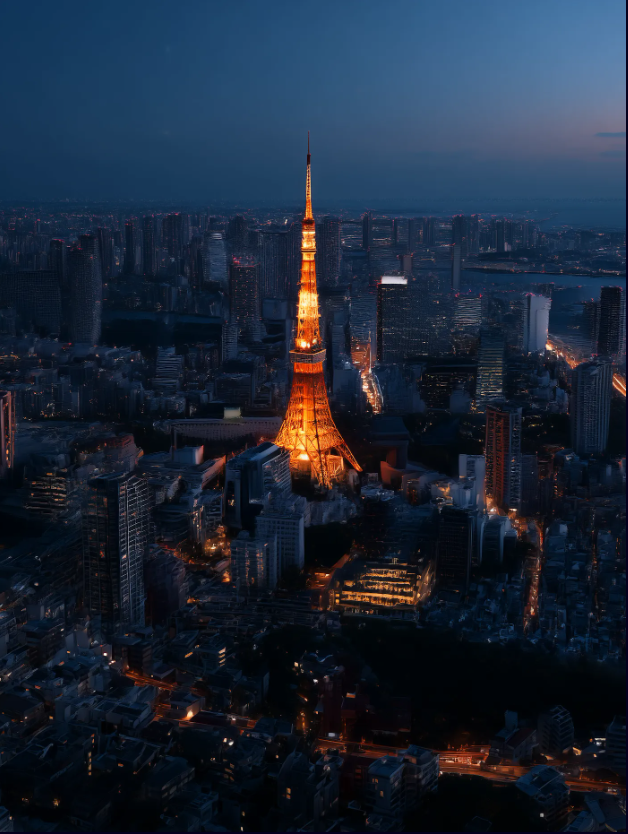 東京の夜景 — 東京タワー